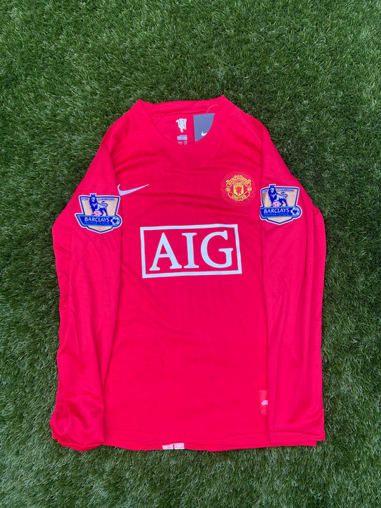 Manchester United 2007/08 Home (Longsleeve) - S, M, L